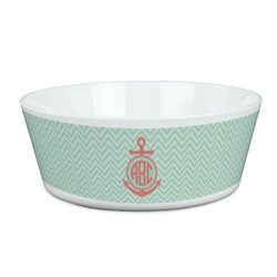 Chevron & Anchor Kid's Bowl (Personalized)