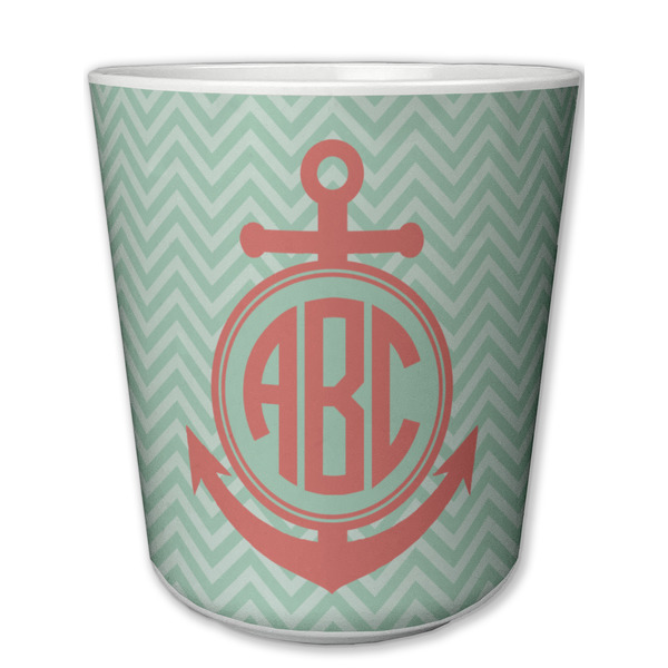 Custom Chevron & Anchor Plastic Tumbler 6oz (Personalized)