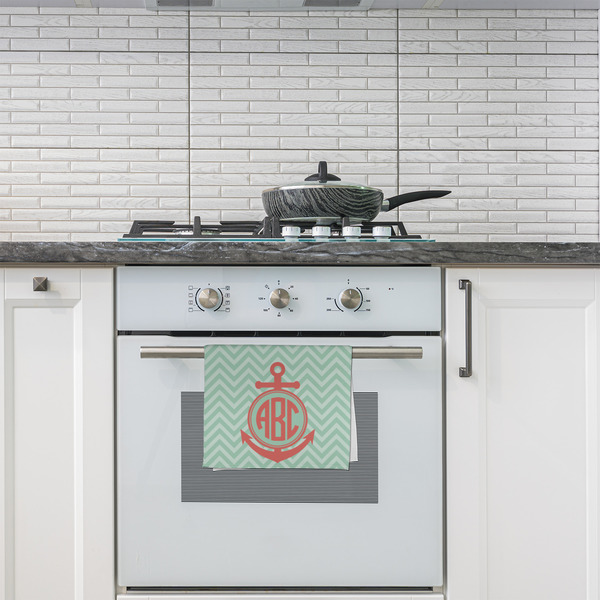 Chevron & Anchor Kitchen Towel - Poly Cotton - Lifestyle