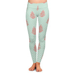 Chevron & Anchor Ladies Leggings - Extra Large (Personalized)