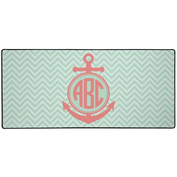 Custom Chevron & Anchor 3XL Gaming Mouse Pad - 35" x 16" (Personalized)