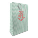 Chevron & Anchor Large Gift Bag (Personalized)