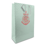 Chevron & Anchor Large Gift Bag (Personalized)