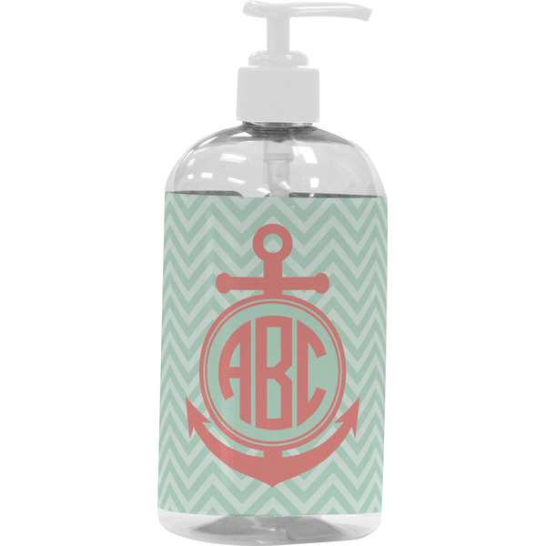 Chevron & Anchor Large Liquid Dispenser (16 oz) - White