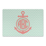 Chevron & Anchor Large Rectangle Car Magnet (Personalized)