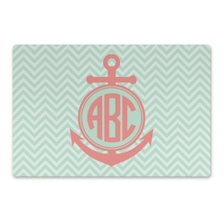 Chevron & Anchor Large Rectangle Car Magnet (Personalized)