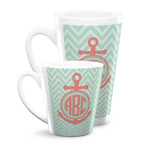 Chevron & Anchor Latte Mug (Personalized)