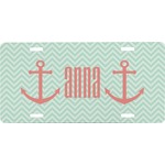 Chevron & Anchor Front License Plate (Personalized)