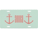 Chevron & Anchor Front License Plate (Personalized)