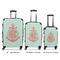 Chevron & Anchor Luggage Bags all sizes - With Handle