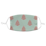 Chevron & Anchor Adult Cloth Face Mask (Personalized)