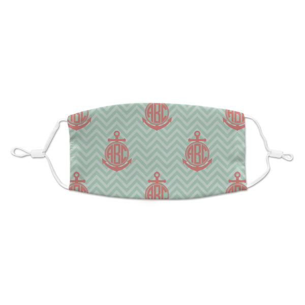 Custom Chevron & Anchor Kid's Cloth Face Mask (Personalized)