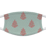 Chevron & Anchor Cloth Face Mask (T-Shirt Fabric) (Personalized)