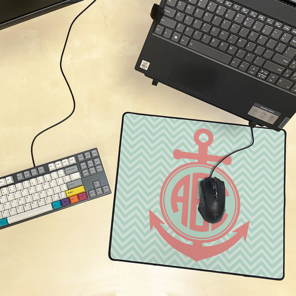 Chevron & Anchor Medium Gaming Mats - LIFESTYLE