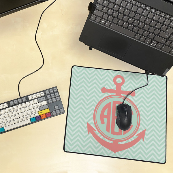 Chevron & Anchor Medium Gaming Mats - LIFESTYLE