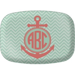 Chevron & Anchor Melamine Platter (Personalized)