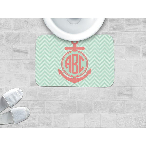 Chevron & Anchor Memory Foam Bath Mat - LIFESTYLE