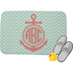 Chevron & Anchor Memory Foam Bath Mat (Personalized)