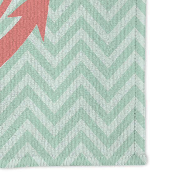Chevron & Anchor Microfiber Dish Rag - DETAIL