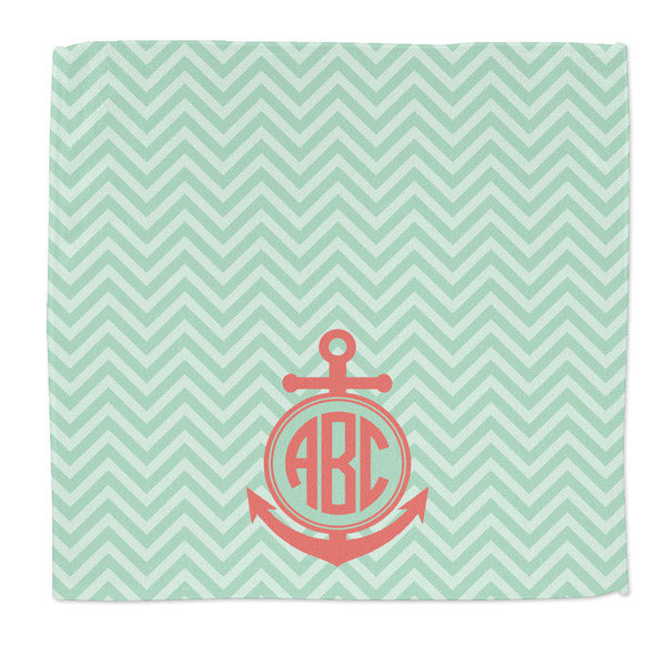 Custom Chevron & Anchor Microfiber Dish Rag (Personalized)