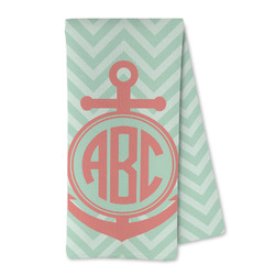 Chevron & Anchor Kitchen Towel - Microfiber (Personalized)
