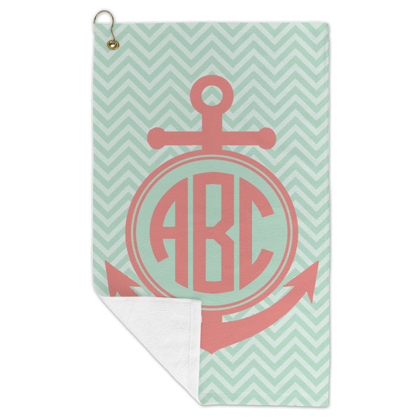Chevron & Anchor Microfiber Golf Towels - FOLD