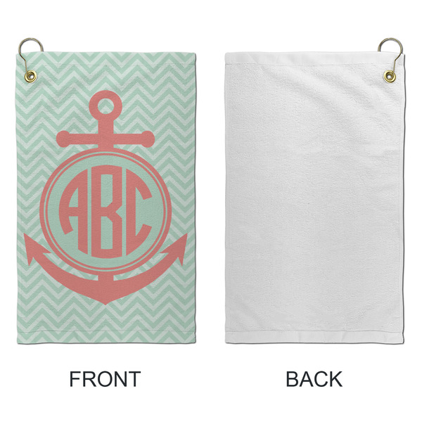 Chevron & Anchor Microfiber Golf Towels - Small - APPROVAL
