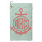 Chevron & Anchor Microfiber Golf Towels - Small - FRONT