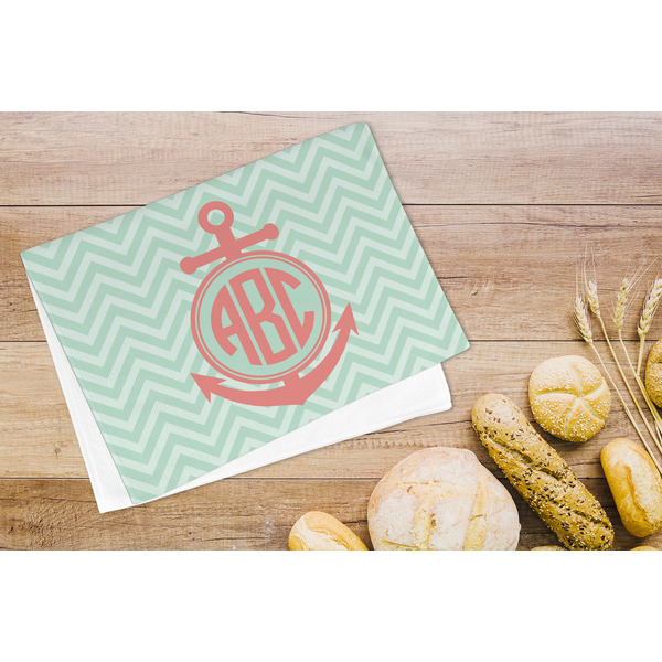 Chevron & Anchor Microfiber Kitchen Towel - LIFESTYLE