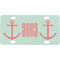 Chevron & Anchor Mini/Bicycle License Plate (Personalized)