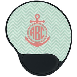 Chevron & Anchor Mouse Pad with Wrist Support