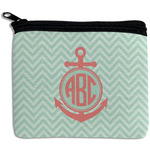Chevron & Anchor Rectangular Coin Purse (Personalized)
