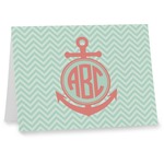 Chevron & Anchor Note cards (Personalized)