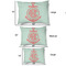 Chevron & Anchor Outdoor Dog Beds - SIZE CHART