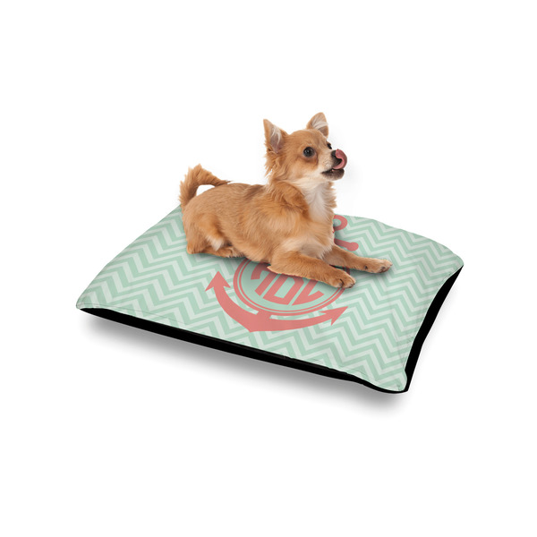 Chevron & Anchor Outdoor Dog Beds - Small - IN CONTEXT