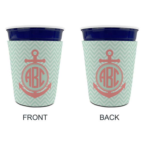 Chevron & Anchor Party Cup Sleeves - without bottom - Approval