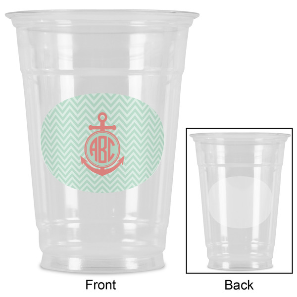Chevron & Anchor Party Cups - 16oz - Approval