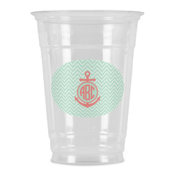 Chevron & Anchor Party Cups - 16oz (Personalized)