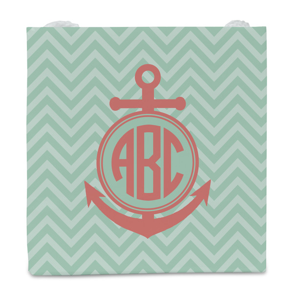 Chevron & Anchor Party Favor Gift Bag - Gloss - Front