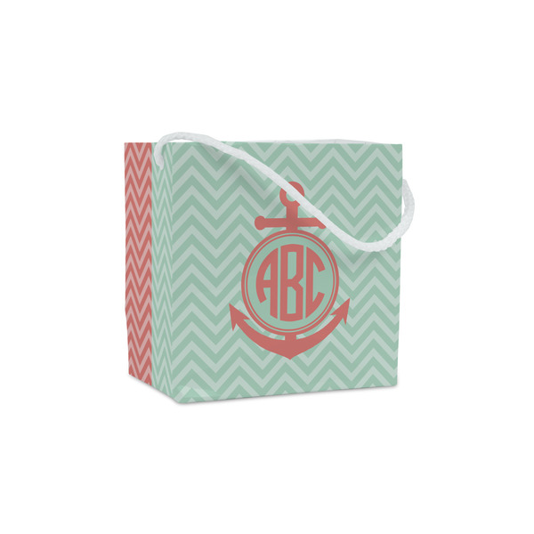 Custom Chevron & Anchor Party Favor Gift Bags (Personalized)
