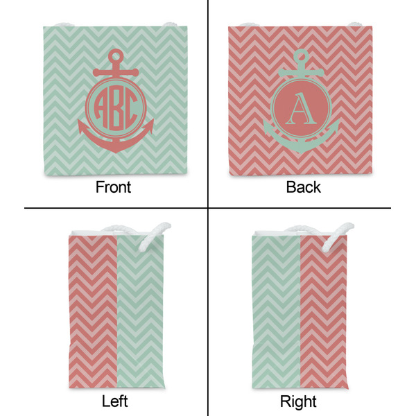Chevron & Anchor Party Favor Gift Bag - Matte - Approval