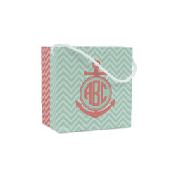 Chevron & Anchor Party Favor Gift Bags - Matte (Personalized)