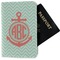 Chevron & Anchor Passport Holder - Fabric (Personalized)