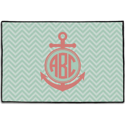 Chevron & Anchor Door Mat - 36"x24" (Personalized)