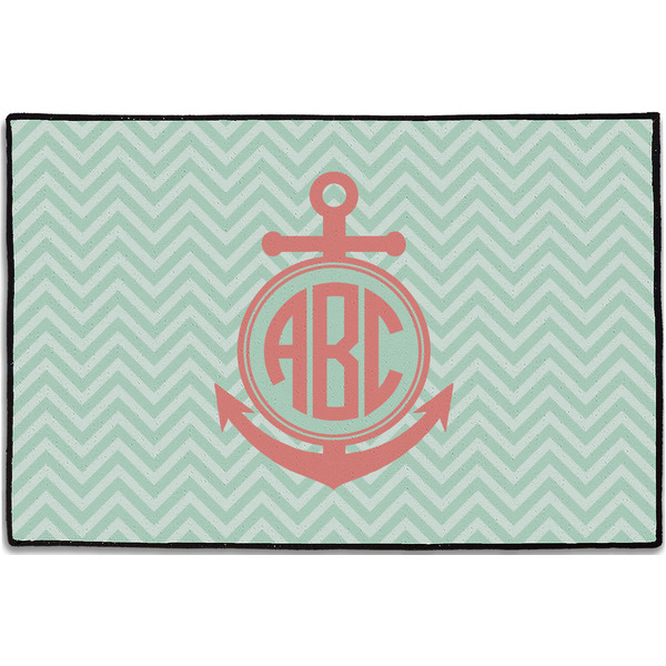 Chevron & Anchor Personalized Door Mat - 36x24 (APPROVAL)