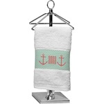 Chevron & Anchor Cotton Finger Tip Towel (Personalized)