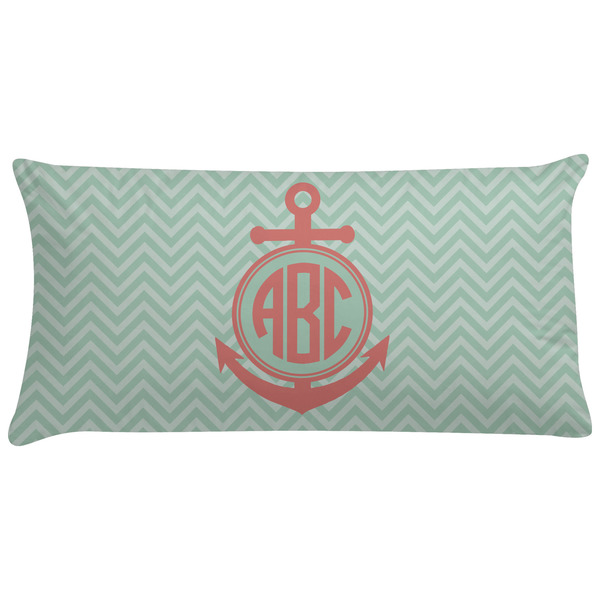 Custom Chevron & Anchor Pillow Case - King (Personalized)