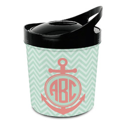 Chevron & Anchor Plastic Ice Bucket (Personalized)