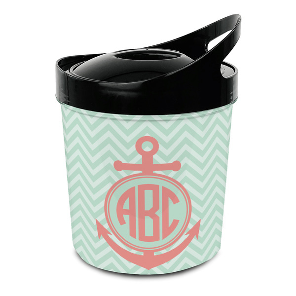 Custom Chevron & Anchor Plastic Ice Bucket (Personalized)