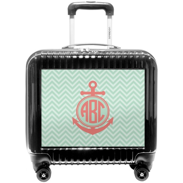 Custom Chevron & Anchor Pilot / Flight Suitcase (Personalized)